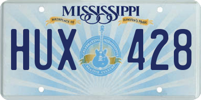 MS license plate HUX428