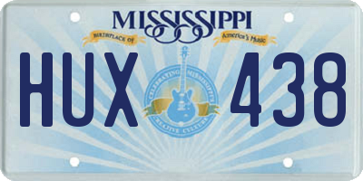 MS license plate HUX438
