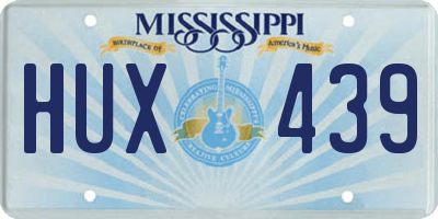 MS license plate HUX439