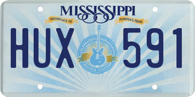 MS license plate HUX591
