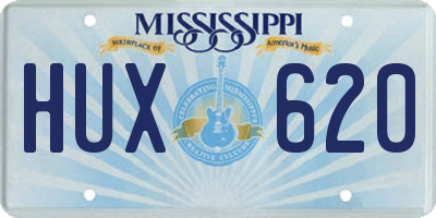 MS license plate HUX620