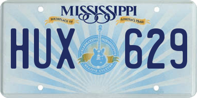 MS license plate HUX629