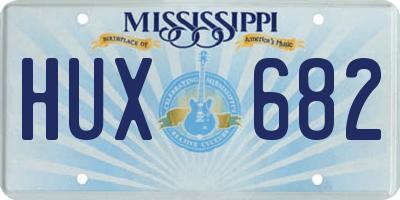 MS license plate HUX682