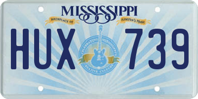MS license plate HUX739