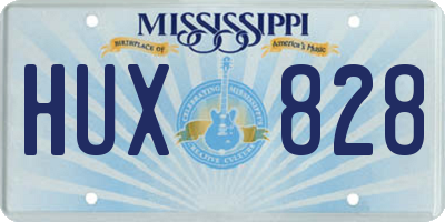 MS license plate HUX828