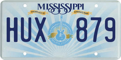 MS license plate HUX879