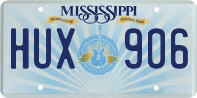 MS license plate HUX906