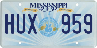MS license plate HUX959