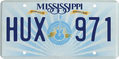 MS license plate HUX971