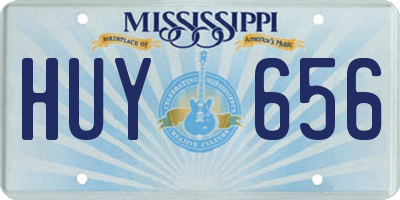 MS license plate HUY656