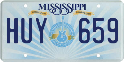 MS license plate HUY659