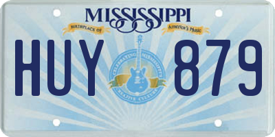MS license plate HUY879