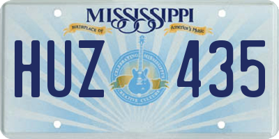 MS license plate HUZ435