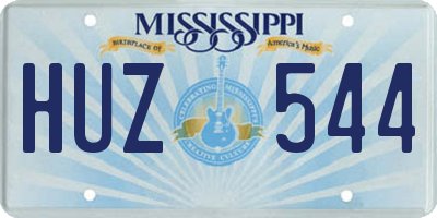 MS license plate HUZ544