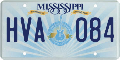 MS license plate HVA084