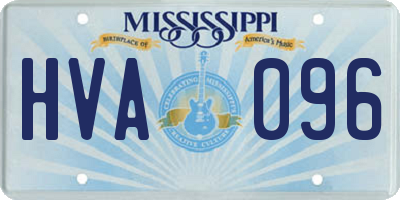 MS license plate HVA096