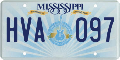 MS license plate HVA097