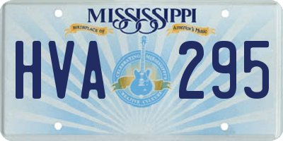 MS license plate HVA295