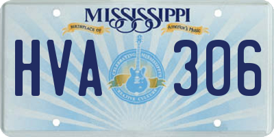 MS license plate HVA306