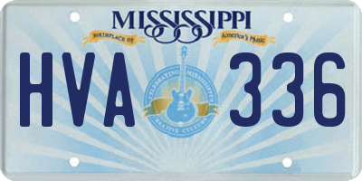 MS license plate HVA336