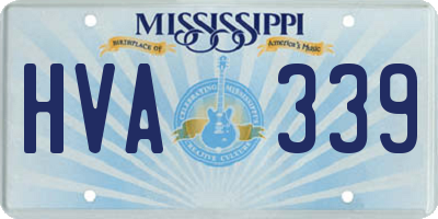MS license plate HVA339