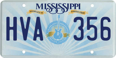 MS license plate HVA356