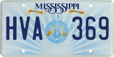 MS license plate HVA369