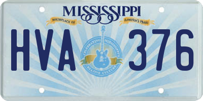 MS license plate HVA376
