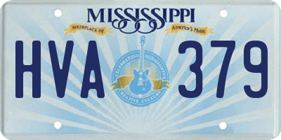 MS license plate HVA379