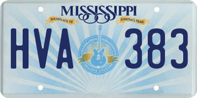 MS license plate HVA383