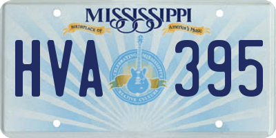 MS license plate HVA395