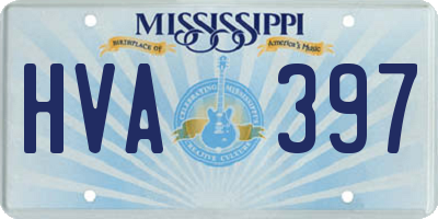 MS license plate HVA397
