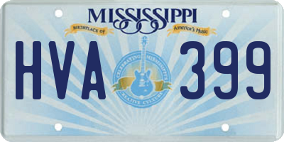 MS license plate HVA399