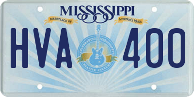 MS license plate HVA400