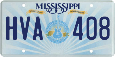 MS license plate HVA408