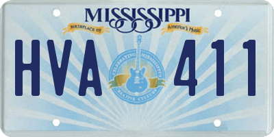 MS license plate HVA411