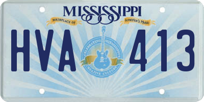 MS license plate HVA413