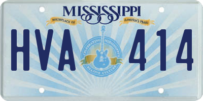 MS license plate HVA414