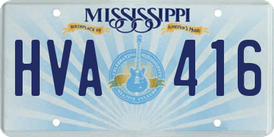 MS license plate HVA416