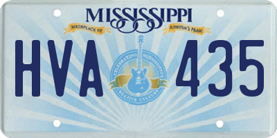MS license plate HVA435