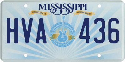 MS license plate HVA436