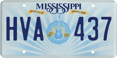 MS license plate HVA437