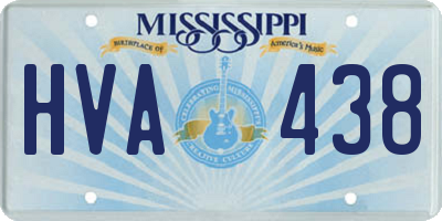 MS license plate HVA438