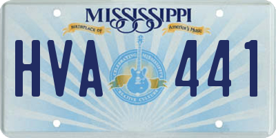 MS license plate HVA441