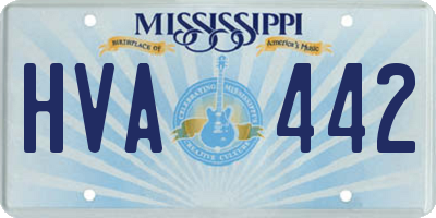 MS license plate HVA442