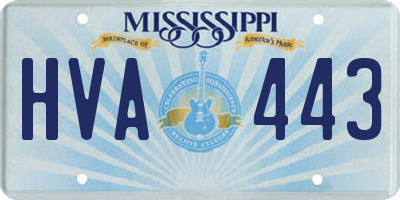 MS license plate HVA443