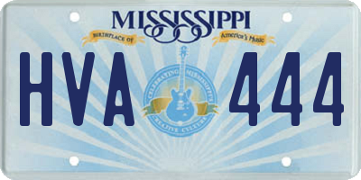 MS license plate HVA444