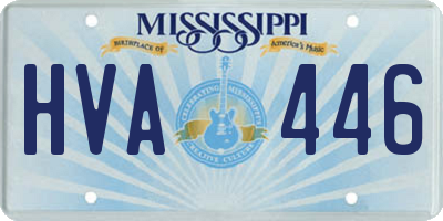 MS license plate HVA446