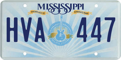 MS license plate HVA447