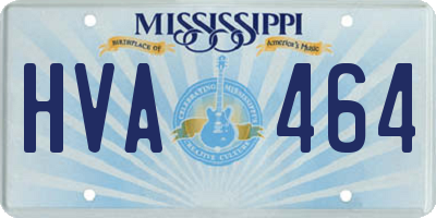MS license plate HVA464